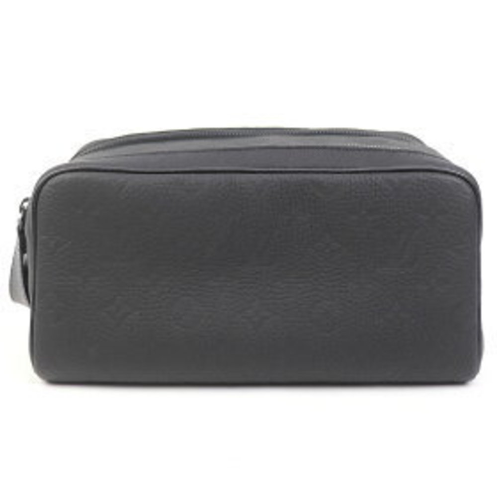 Louis Vuitton Dopp Kit Taurillon Leather Shoulder Bag Pouch Black LV A - Picture 2 of 9